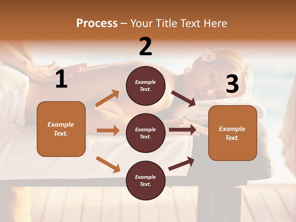 A Woman Getting A Back Massage At A Spa PowerPoint Template