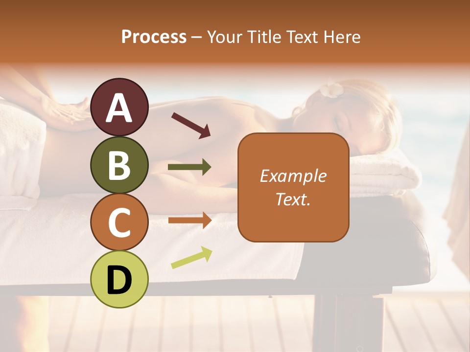 A Woman Getting A Back Massage At A Spa PowerPoint Template