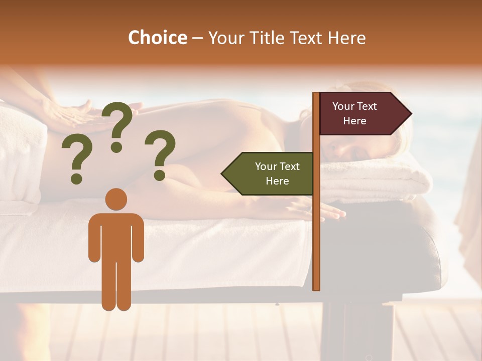 A Woman Getting A Back Massage At A Spa PowerPoint Template