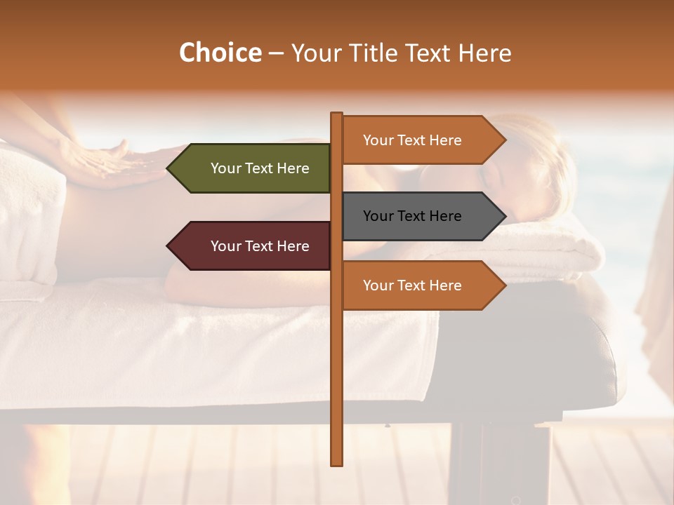 A Woman Getting A Back Massage At A Spa PowerPoint Template