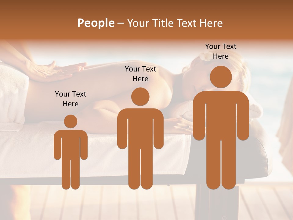 A Woman Getting A Back Massage At A Spa PowerPoint Template