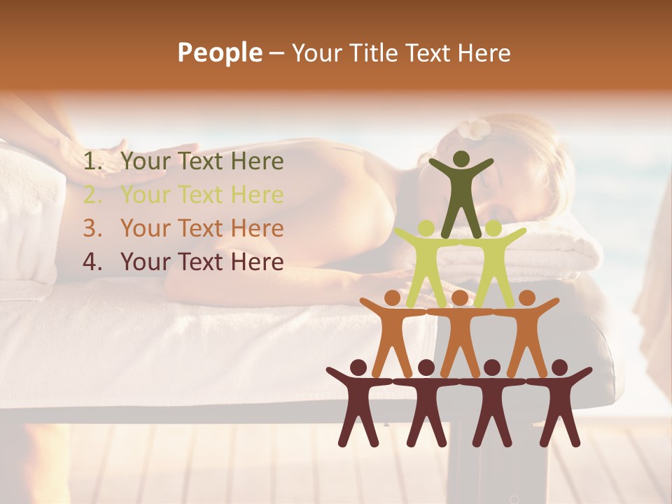 A Woman Getting A Back Massage At A Spa PowerPoint Template