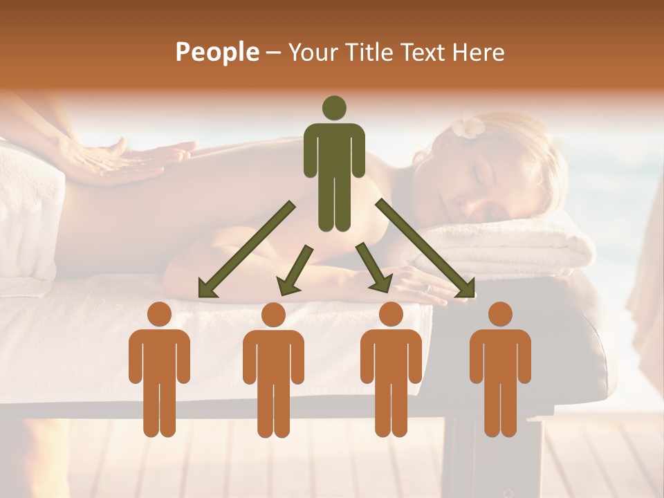 A Woman Getting A Back Massage At A Spa PowerPoint Template