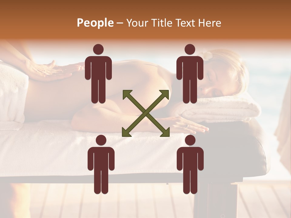A Woman Getting A Back Massage At A Spa PowerPoint Template