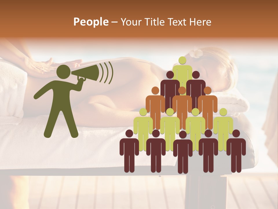 A Woman Getting A Back Massage At A Spa PowerPoint Template