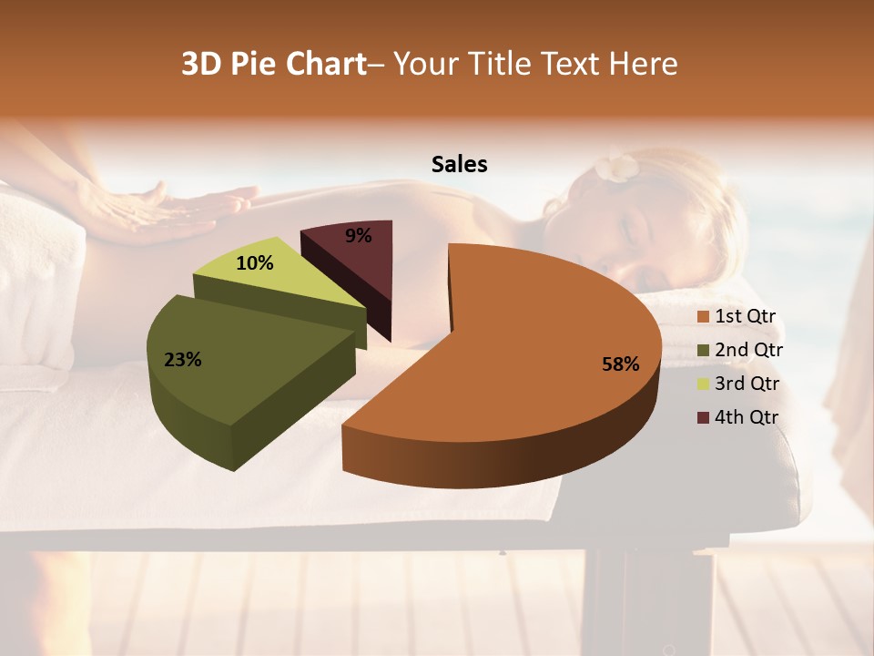 A Woman Getting A Back Massage At A Spa PowerPoint Template