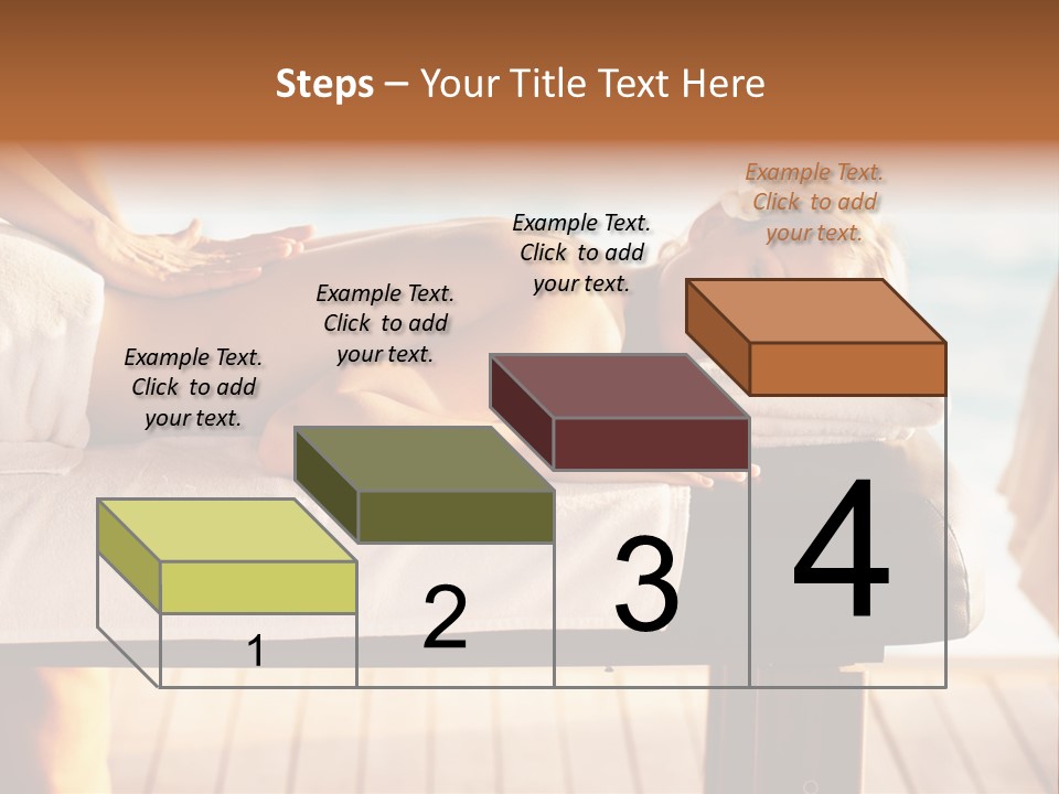 A Woman Getting A Back Massage At A Spa PowerPoint Template