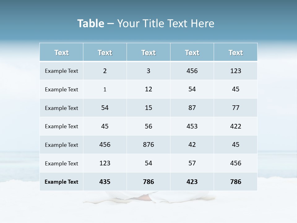 A Woman Sitting In A Yoga Position On The Beach PowerPoint Template