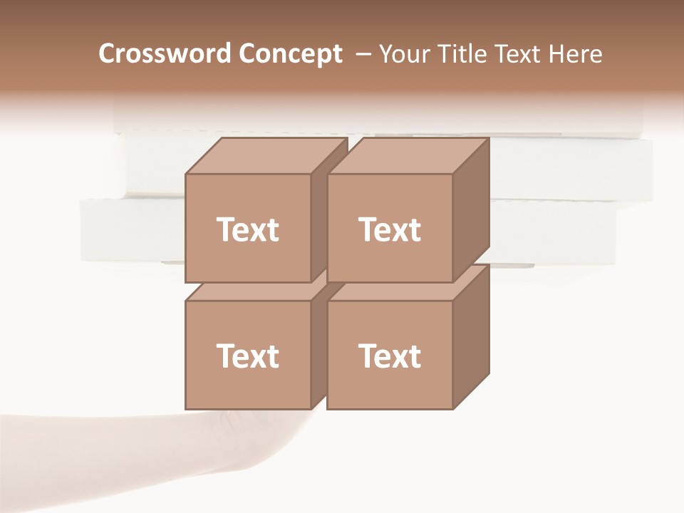 A Hand Is Holding A White Box With The Lid Open PowerPoint Template