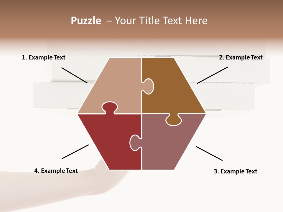 A Hand Is Holding A White Box With The Lid Open PowerPoint Template