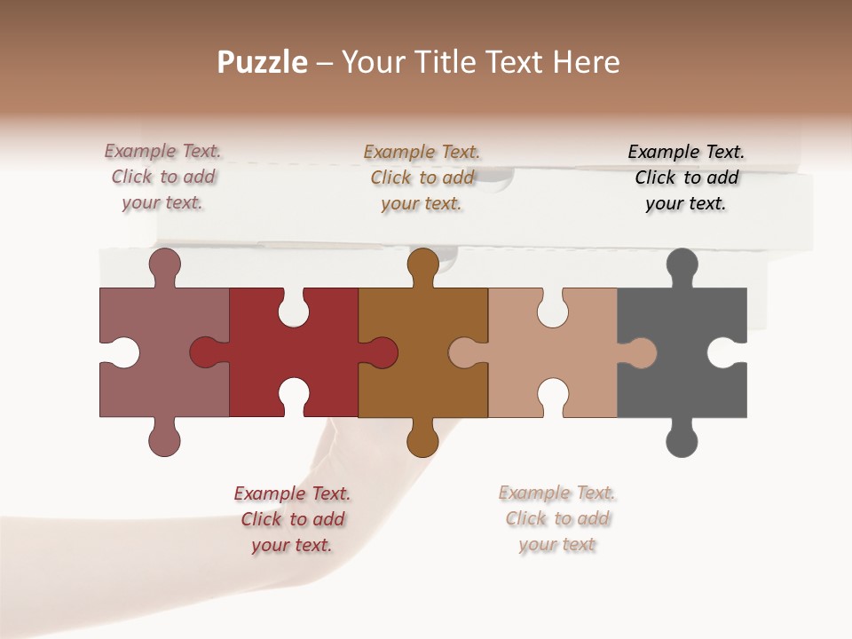 A Hand Is Holding A White Box With The Lid Open PowerPoint Template