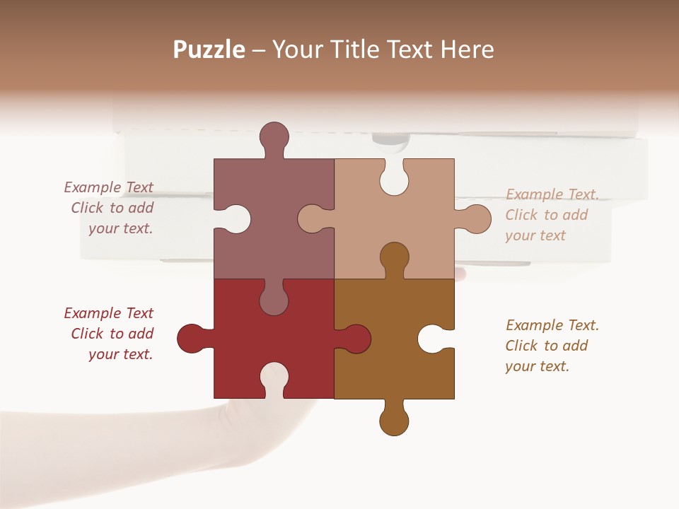 A Hand Is Holding A White Box With The Lid Open PowerPoint Template