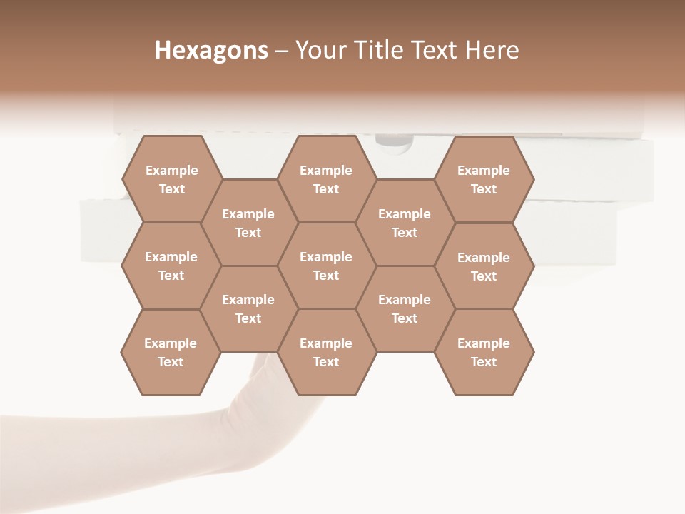 A Hand Is Holding A White Box With The Lid Open PowerPoint Template