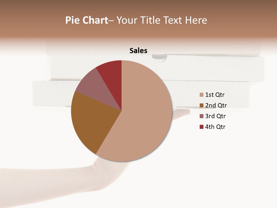 A Hand Is Holding A White Box With The Lid Open PowerPoint Template