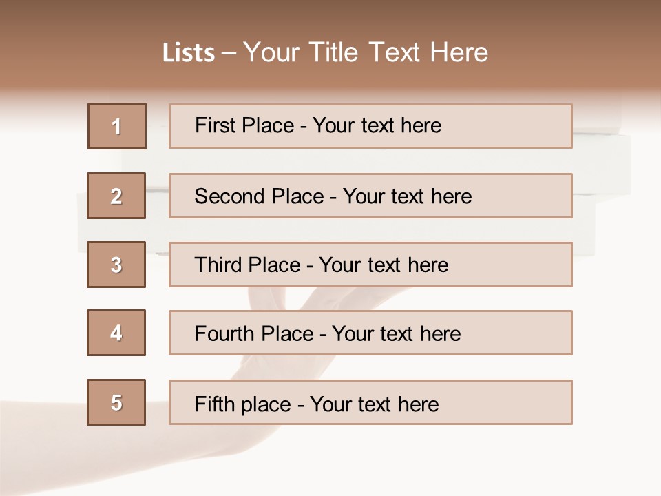 A Hand Is Holding A White Box With The Lid Open PowerPoint Template