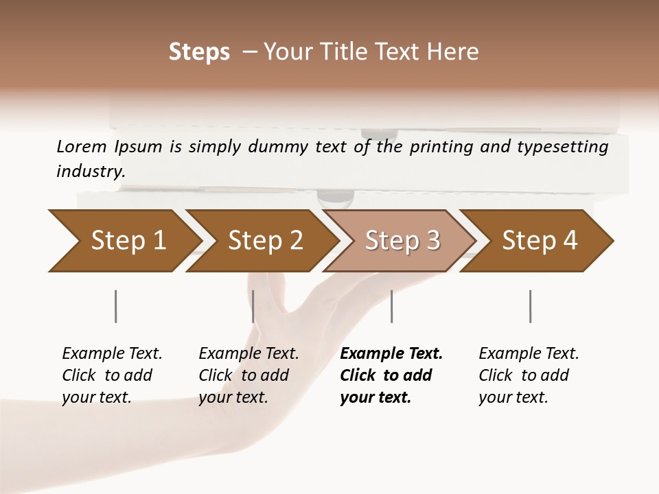 A Hand Is Holding A White Box With The Lid Open PowerPoint Template