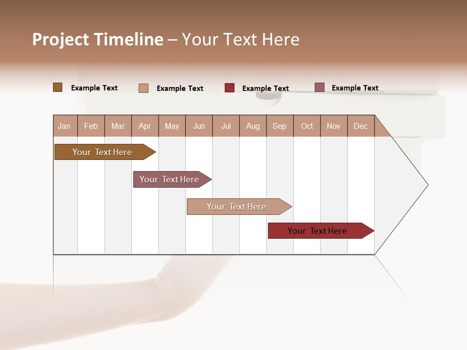 A Hand Is Holding A White Box With The Lid Open PowerPoint Template