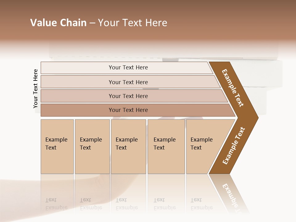 A Hand Is Holding A White Box With The Lid Open PowerPoint Template