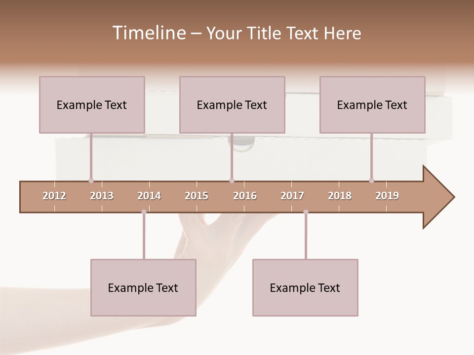 A Hand Is Holding A White Box With The Lid Open PowerPoint Template