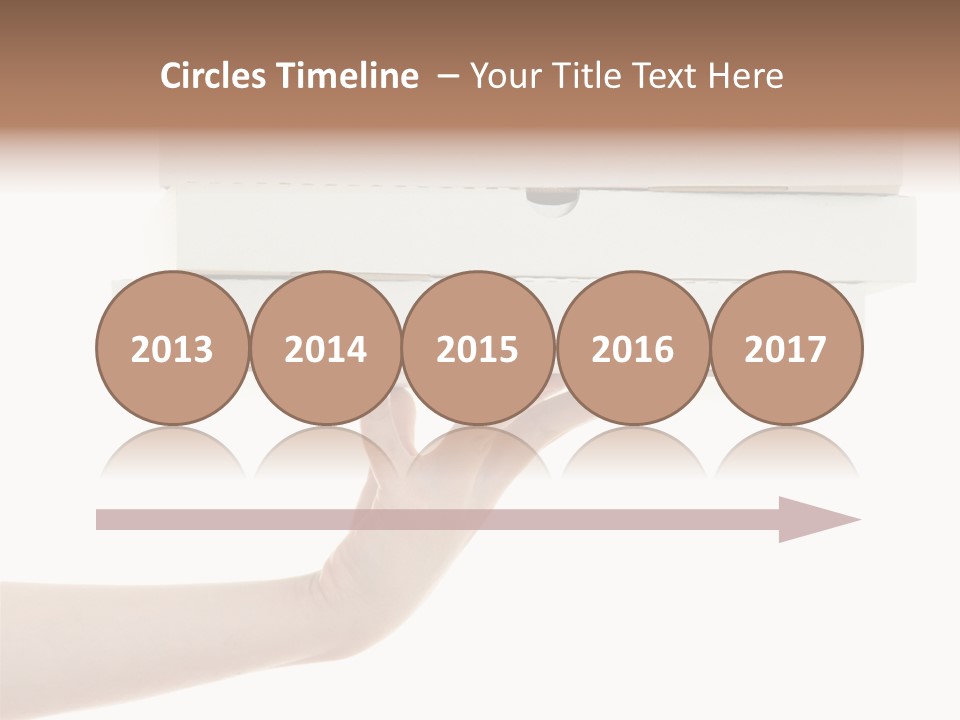 A Hand Is Holding A White Box With The Lid Open PowerPoint Template