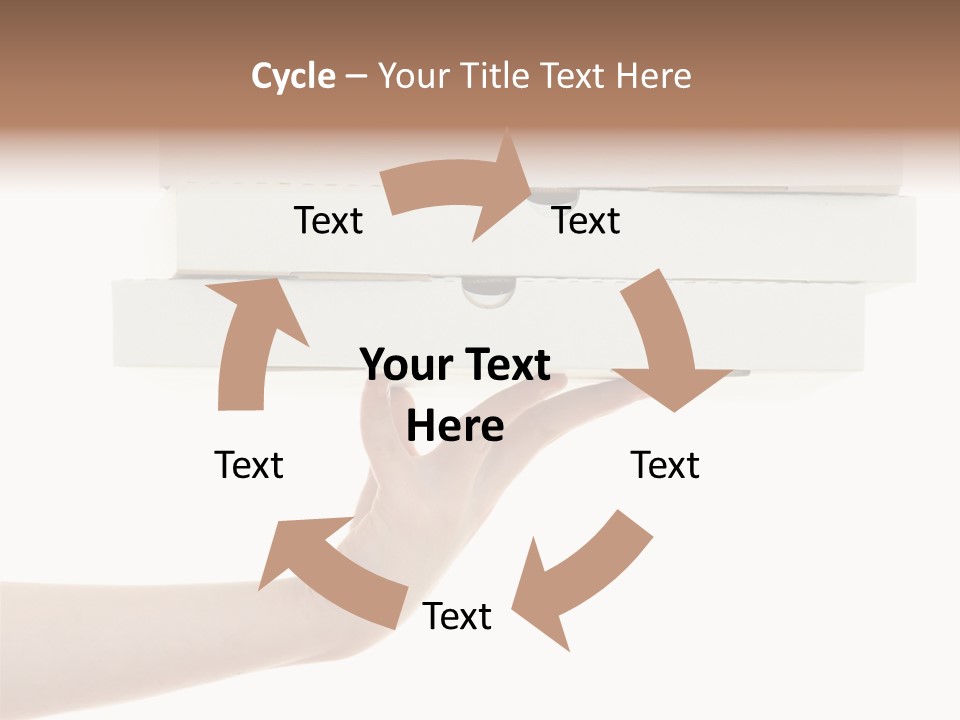A Hand Is Holding A White Box With The Lid Open PowerPoint Template