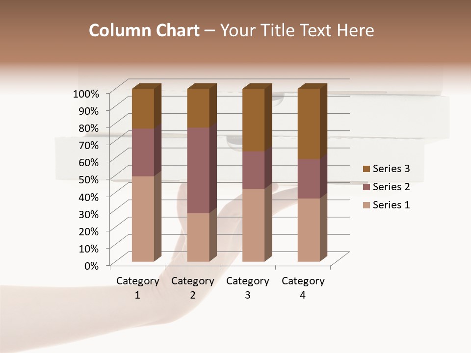 A Hand Is Holding A White Box With The Lid Open PowerPoint Template