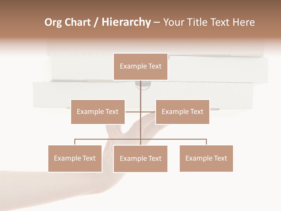 A Hand Is Holding A White Box With The Lid Open PowerPoint Template