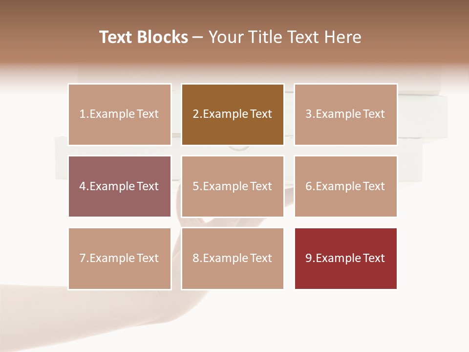 A Hand Is Holding A White Box With The Lid Open PowerPoint Template