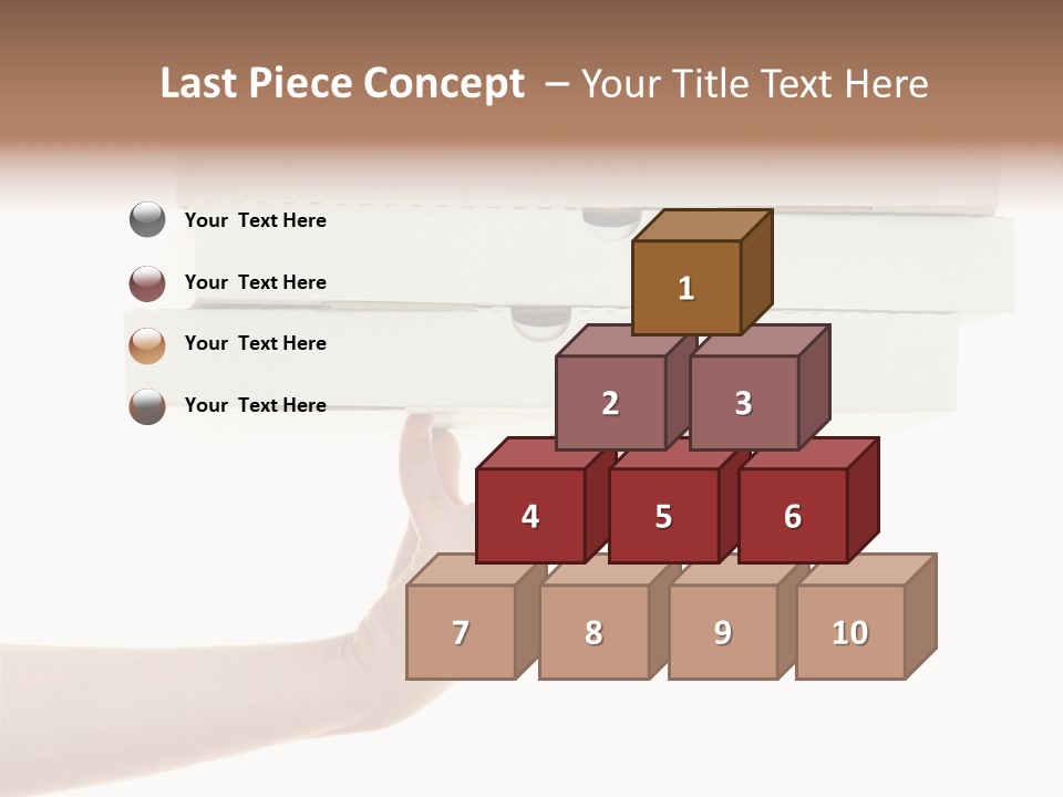 A Hand Is Holding A White Box With The Lid Open PowerPoint Template
