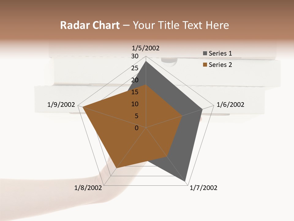 A Hand Is Holding A White Box With The Lid Open PowerPoint Template