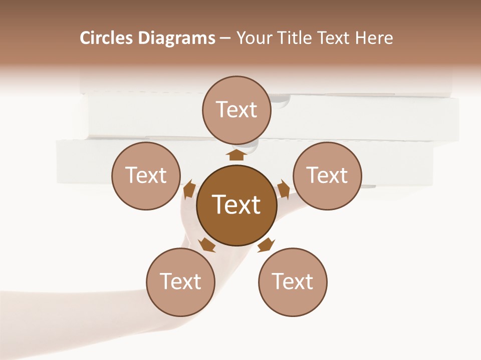 A Hand Is Holding A White Box With The Lid Open PowerPoint Template