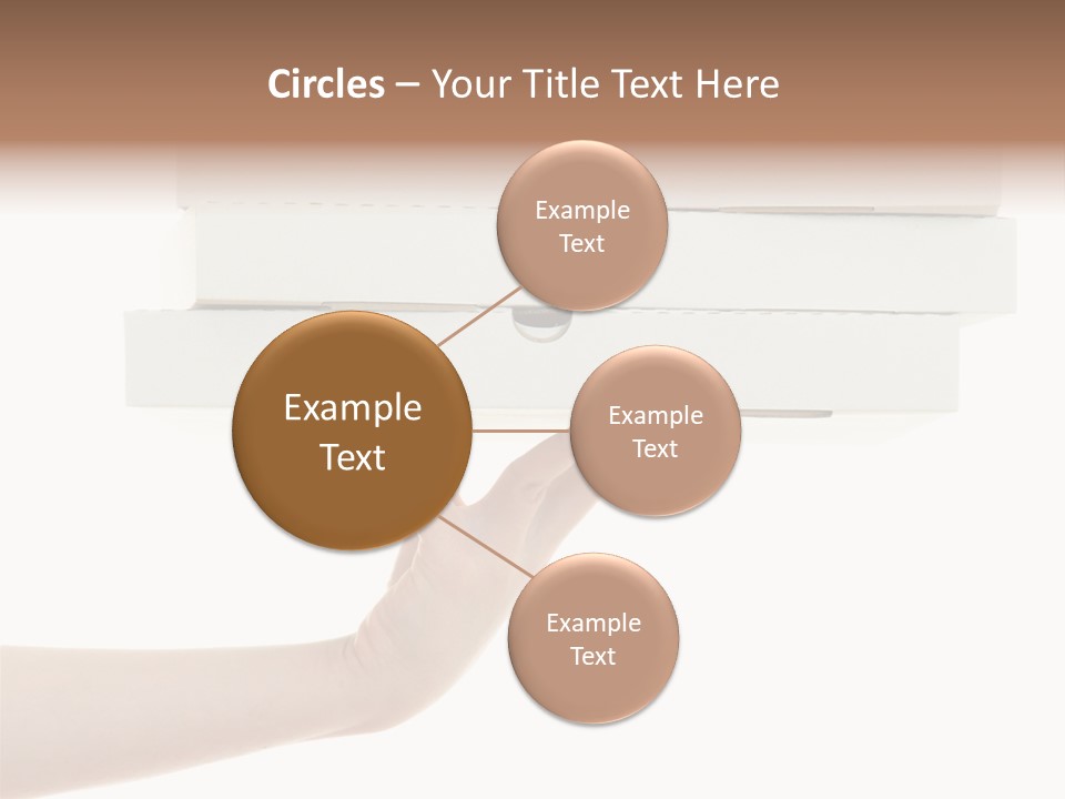 A Hand Is Holding A White Box With The Lid Open PowerPoint Template