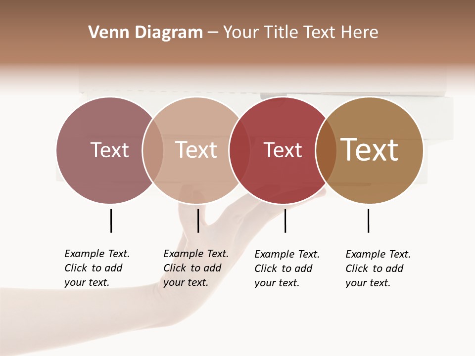 A Hand Is Holding A White Box With The Lid Open PowerPoint Template