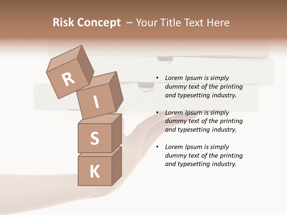 A Hand Is Holding A White Box With The Lid Open PowerPoint Template
