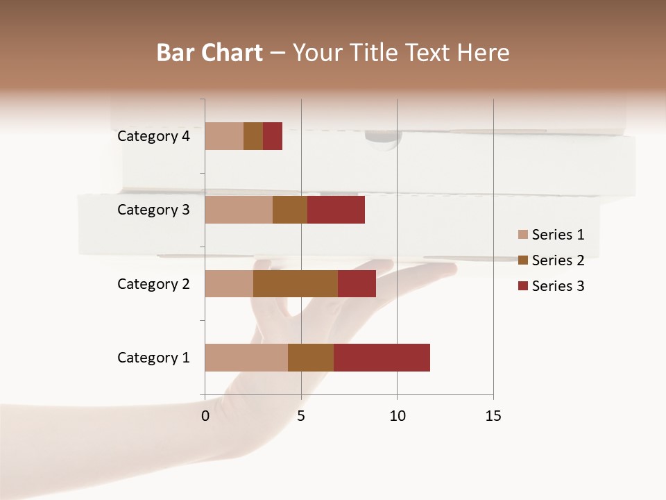A Hand Is Holding A White Box With The Lid Open PowerPoint Template