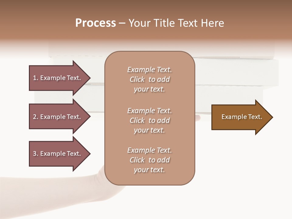 A Hand Is Holding A White Box With The Lid Open PowerPoint Template