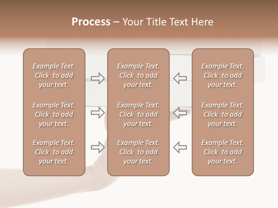 A Hand Is Holding A White Box With The Lid Open PowerPoint Template