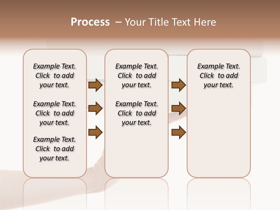 A Hand Is Holding A White Box With The Lid Open PowerPoint Template