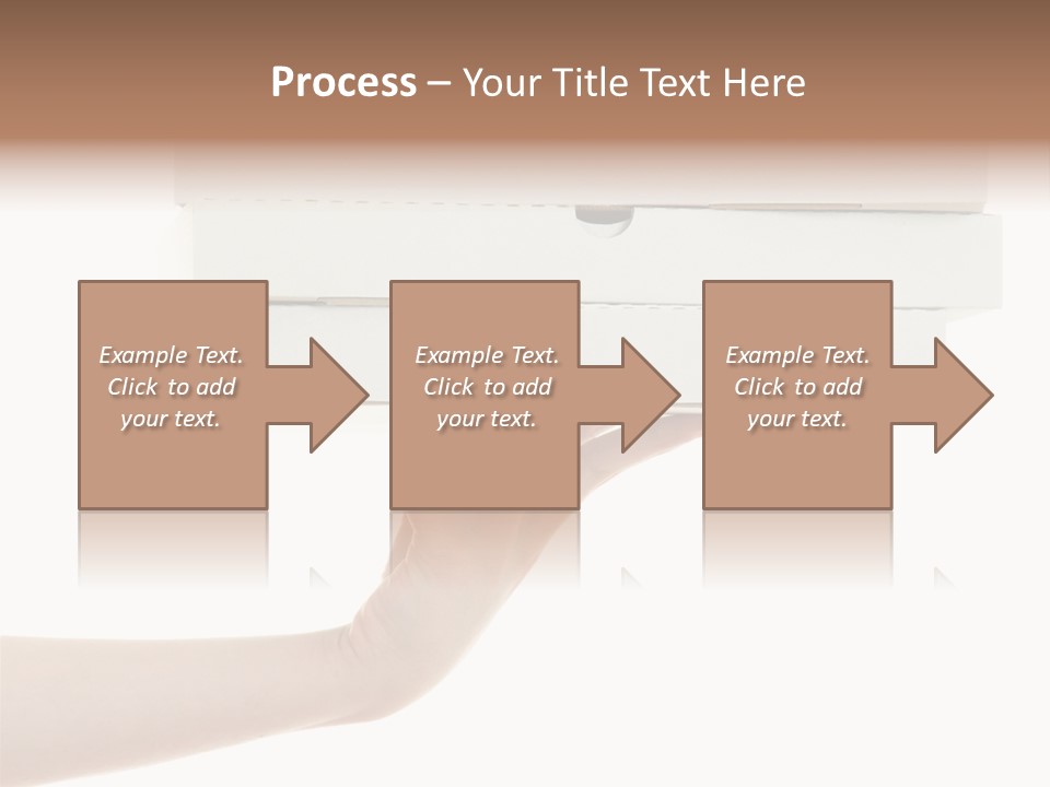 A Hand Is Holding A White Box With The Lid Open PowerPoint Template