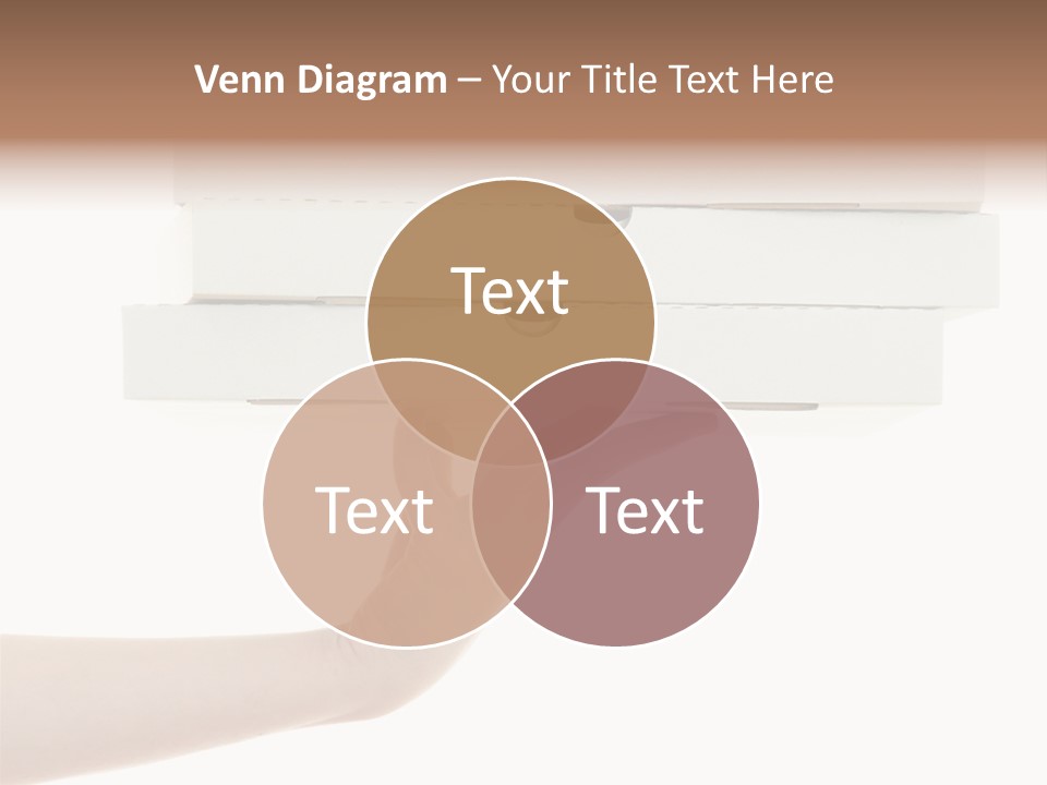 A Hand Is Holding A White Box With The Lid Open PowerPoint Template