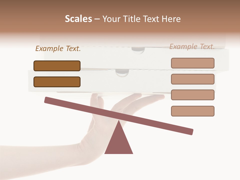 A Hand Is Holding A White Box With The Lid Open PowerPoint Template