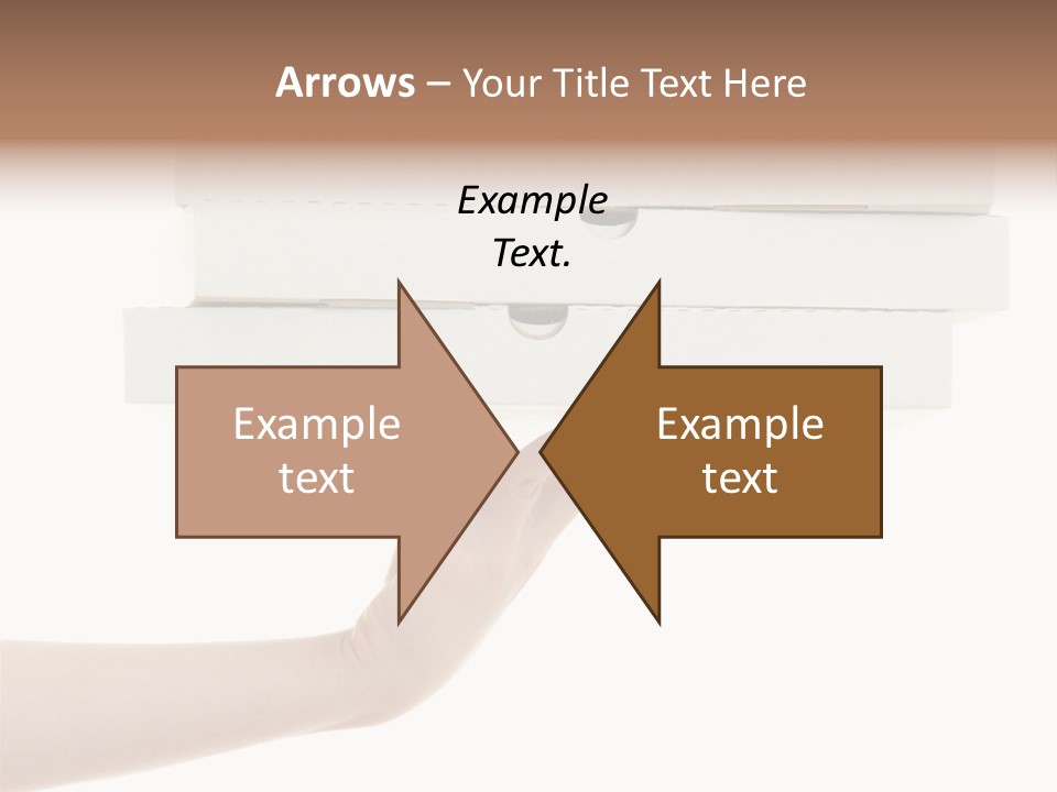 A Hand Is Holding A White Box With The Lid Open PowerPoint Template