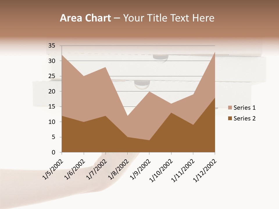 A Hand Is Holding A White Box With The Lid Open PowerPoint Template