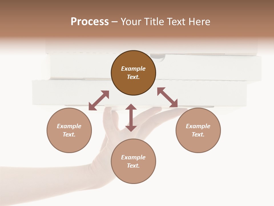 A Hand Is Holding A White Box With The Lid Open PowerPoint Template