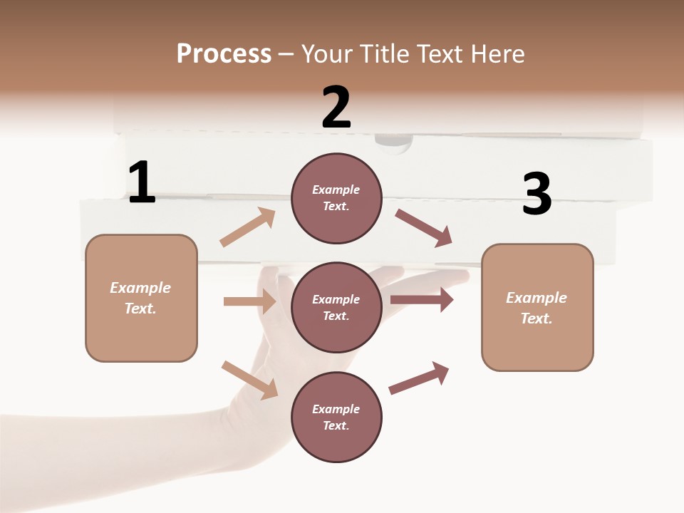 A Hand Is Holding A White Box With The Lid Open PowerPoint Template