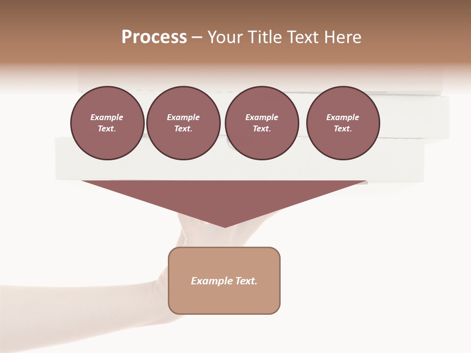 A Hand Is Holding A White Box With The Lid Open PowerPoint Template