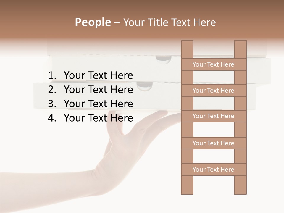A Hand Is Holding A White Box With The Lid Open PowerPoint Template