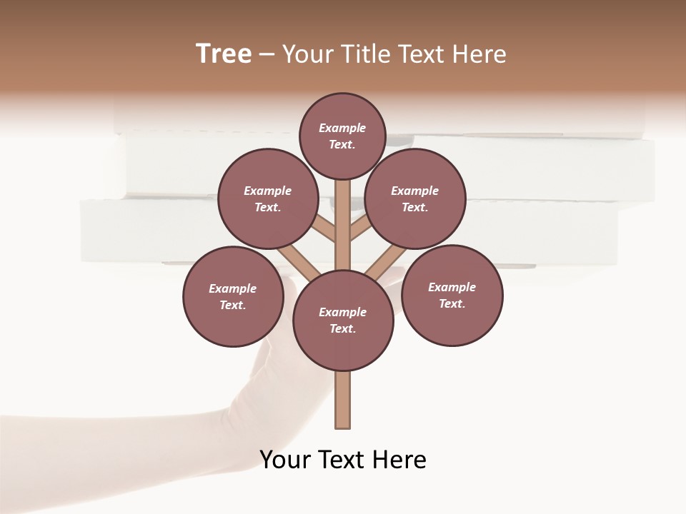 A Hand Is Holding A White Box With The Lid Open PowerPoint Template