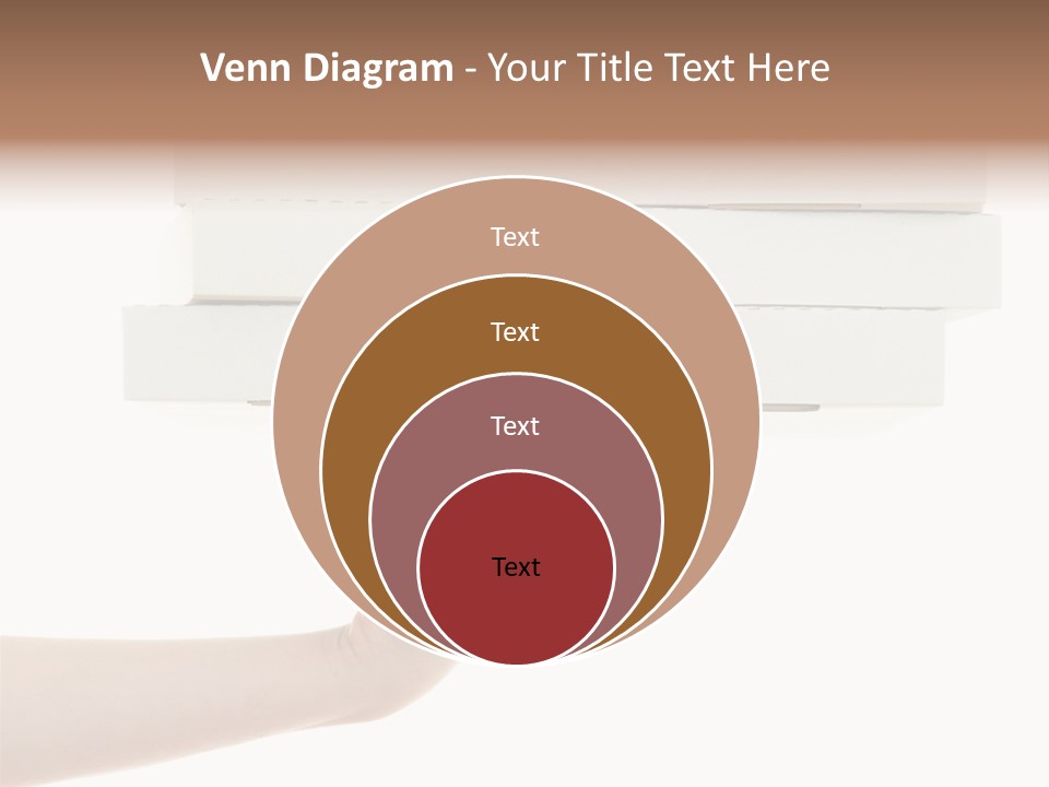 A Hand Is Holding A White Box With The Lid Open PowerPoint Template