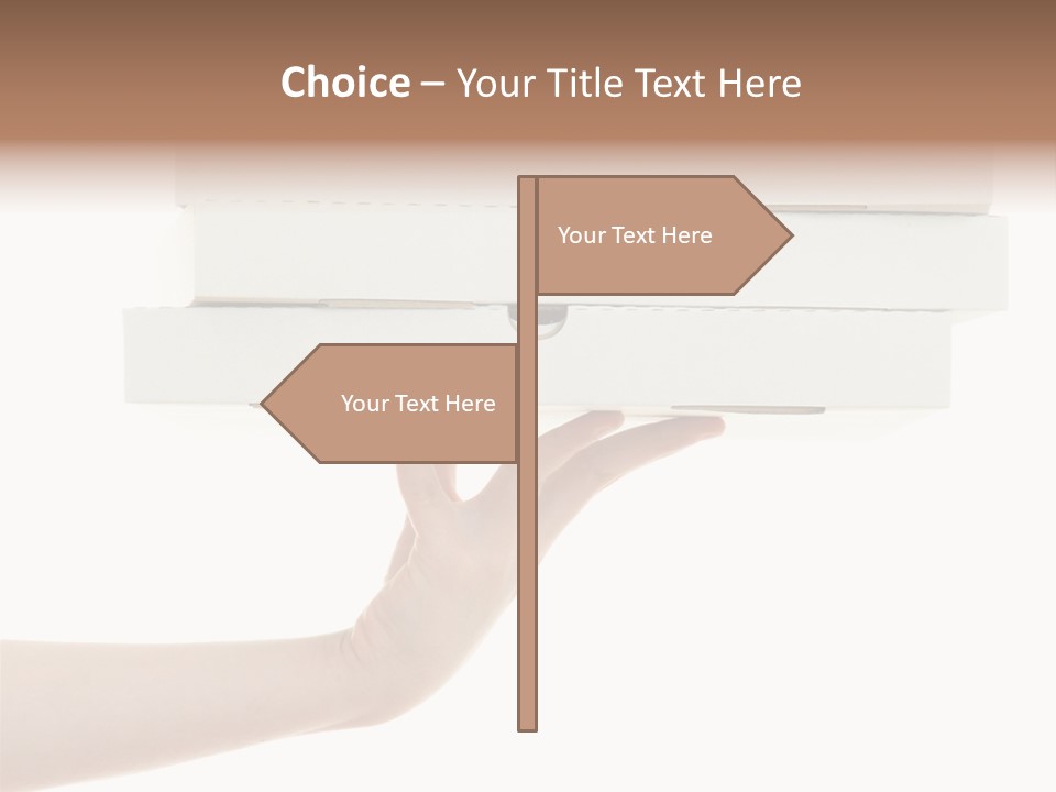 A Hand Is Holding A White Box With The Lid Open PowerPoint Template